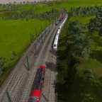 ICE richtung Bad Gottleuba neben Regio und Güterverkehr