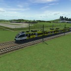 ÖBB 4024.022 'Raiffeisen' vorbei am Flughafen