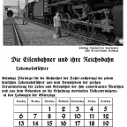 Reichsbahn-Kalender März