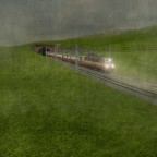 Swiss Express bei schlechtem Wetter 1976