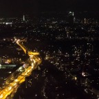 Ausblick aus dem Olympiaturm bei unserem Abendessen