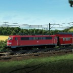 111er vor dem RE50 in Richtung Coburg