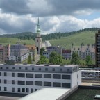 Sicht auf die noch unfertige Altstadt