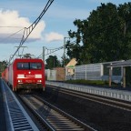 BR 152 von Railion in Doppeltraktion bei Regensburg-Prüfening