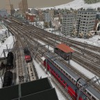 Blick HBF Richtung linkes Bahnhofsvorfeld (HBF im Hintergrund)