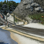 Der Wanderweg Bahnübergang von Kull