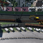Gleisbaustelle vorm Hauptbahnhof Weenzen
