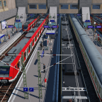 Blick auf die Bahnsteige 1-6
