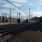 Einfahrt Schnellzug mit Hecht-Wagen
