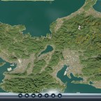 Central Japan playthrough - satellite view, whole map