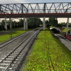 Br 103 mit TEE Schnellzug und V200 mit N-Wagen der Vorserie