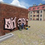 Now the building is signed! // Jetzt ist das Gebäude signiert!