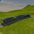 Dampftram auf grosser Passfahrt