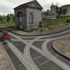 Blick auf die Schleife Hauptstraße (Bürgel)