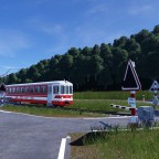 Aomc zwischen Aigle und Ollon im Kreisverkehr