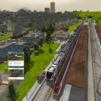 Der Zug hält am Endbahnhof Farnsworth HB