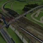 Leipzig Hauptbahnhof, Nordausfahrt mit 4 Spurigen Überführungsbauwerk