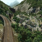 Ausfahrt aus dem Leggistein Kehrtunnel