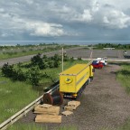 Kleiner Parkplatz am Flughafen