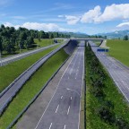 A1 mit parallel verlaufender Schnellfahrstrecke