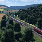 Zugbegegnung von oben