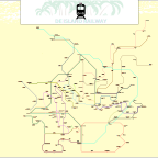 De Island Transportation Rail Map