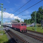V 200 026 am Bahnübergang