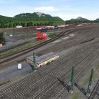 Blick von der Hauptstrecke