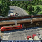 Viel Verkehr am Bahnübergang