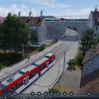 ICE3 in Doppeltraktion fährt über die unterführung