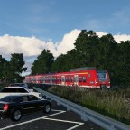 Regionalbahn in der Morgensonne