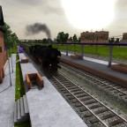 Der erste Zug im Neuen Rostocker Hauptbahnhof