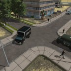 USA Erweiterung Großstadt Straße mit Platten weg