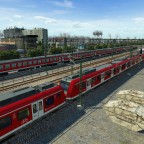 BR 423, im Hintergrund das Vectron-Werk
