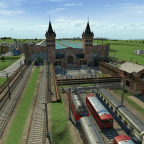 Kopf- und Inselbahnhof Frontansicht
