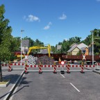 Bauarbeiten am Bahnübergang Geiselhöring