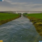 Bottroper Talbrücke vom Fluss Bottrop aus.