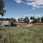 Kenworth W900 on the countryside