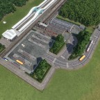 Hauptbahnhof Weißwasser und Vorplatz im Überbilck