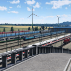 Eurocity im Betriebswerk