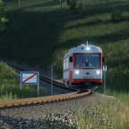 Die 5090er am Morgen beim Ortsschild Bischhofstetten