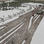 Luft ansicht aufs Gleisfeld