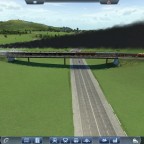 Einer der Sonderzüge auf der wiedererrichteten Brücke der Bahnstrecke Schkeuditz - Pfaffenstein