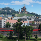 Die Russenburg wacht eisern über die Stadt