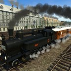 kkStB-Reihe 30 mit Wiener Stadtbahnwagen CDu/Cu/Bu