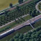 Schnellfahrstrecke im Bau