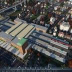 Train activity on a busy hub