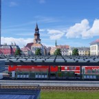 Blick vom Balkon