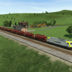 Eine BR246 von Captrain holt, mit Steinen, beladene Uaoos-y 948 ab