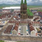 Historische Altstadt im fiktiven Auleben